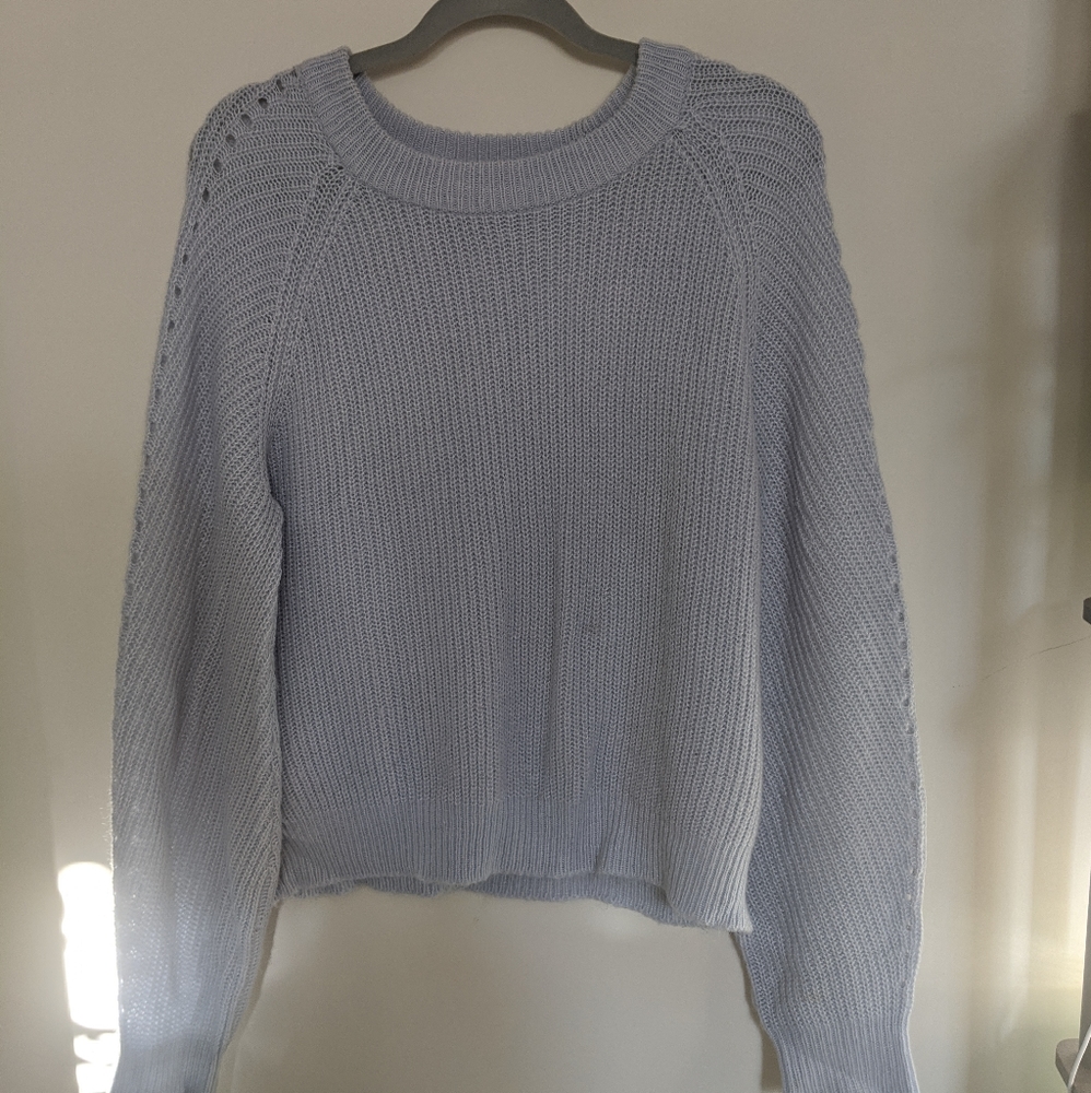 Soft baby blue large sweater